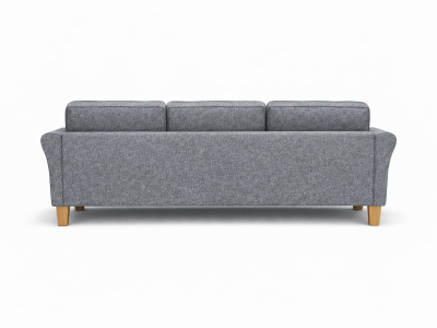 Grey Fabric Tufted Sofa