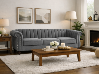 Grey Chesterfield Sofa
